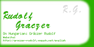 rudolf graczer business card